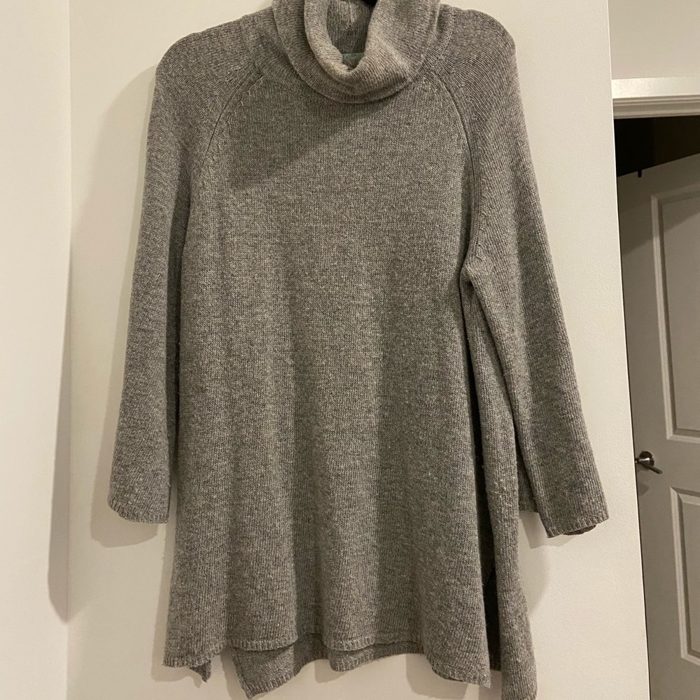 Grey turtleneck sweater / sweater dress